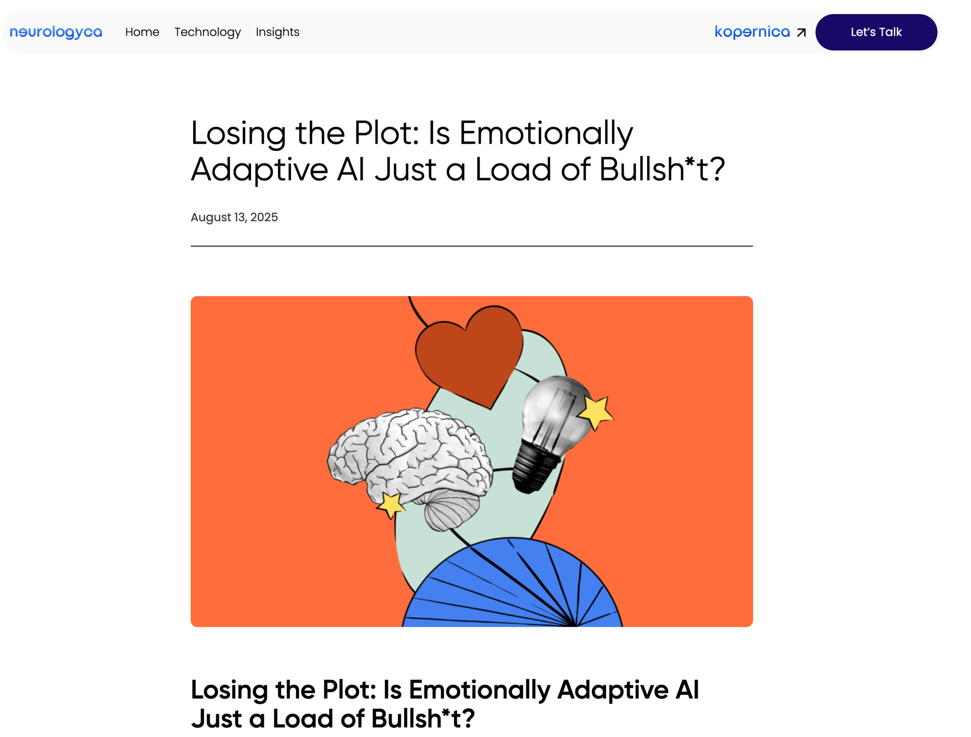 The Kuleshov Effect and the truth behind emotionally adaptive AI
